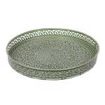 Bandeja verde rendado M